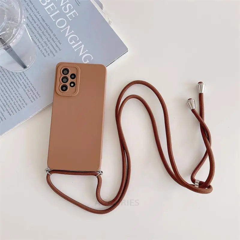Crossbody Lanyard Cord Case For Iphone 13 14 12 11 Pro Max Mini 6 7 8 Plus Xr X Se 2022 Silicone Cover On Iphone14 14pro 13pro