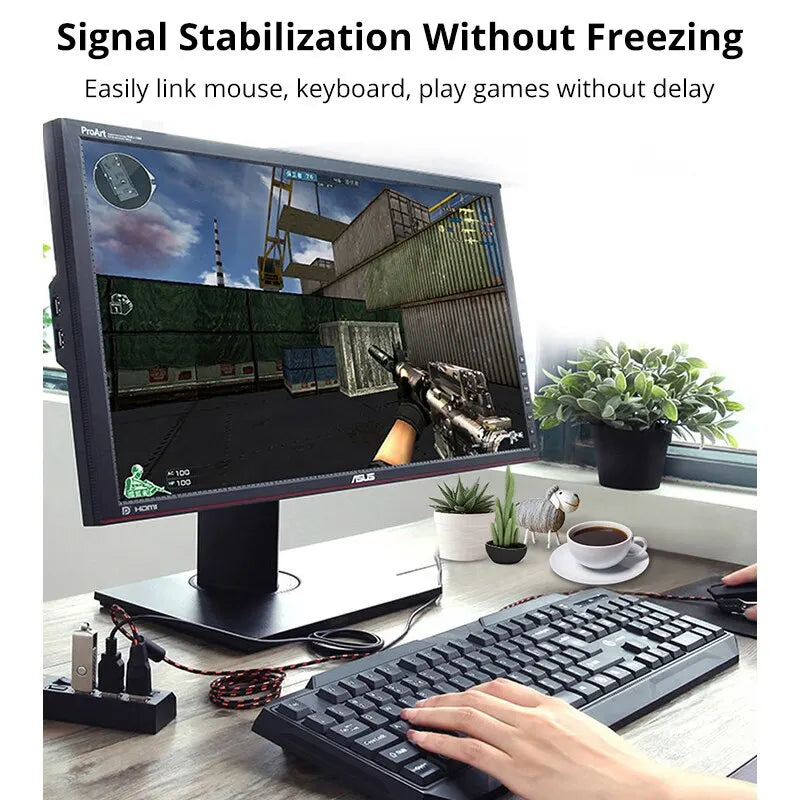 High Speed 7 Ports USB HUB 2.0 Adapter Expander Multi USB Splitter Multiple Extender with LED Lamp Switch for PC Laptop