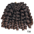 Ombre Braiding Hair Jumpy Wand Curl Crochet Braids Synthetic Crochet Hair Extension for Black Women Jamaican Bounce Curly Hair