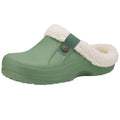 Smile Winter Fur Lined Clogs Women Fuzzy Slippers Men Warm House Slippers Adult Outdoor Waterproof Slippers Comfort Garden Clogs
