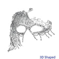 Women's Sexy Half Face Animal Lace Party Mask for Halloween Masquerade Cosplay Party Supplies Ladies Anime Eye Masks Silver