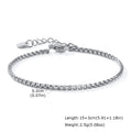 Goxygen Dainty Silver Color Stackable Bracelet Stainless Steel Beads Thin Chain for Women Men Jewelry Sets Gifts