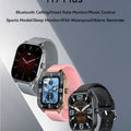 LAXASFIT 2025 New Women's Smart Watch 2.01 Full Touchscreen Bluetooth Call Heart Rate Monitor Sports Men's Smartwatch
