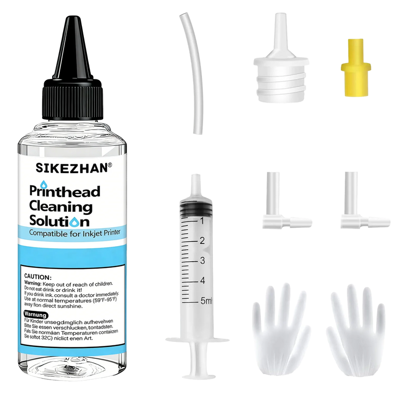 400mL Printhead Cleaning Kit for Epson HP Canon Brother, Universal Inkjet Printer Cleaner Solution, Liquid To Unclog Print Head
