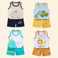 Children Clothing Vest Suit Sets Summer Cotton T - Shirts - View 3 | SAMAG