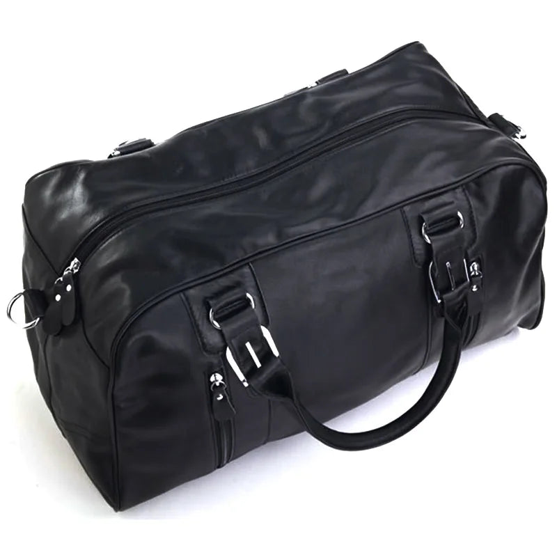 100% Genuine Leather Travel Boston Bag for Men Designer Luggage Bags Duffee Bag Leather Shoulder Messenger Handbags Weekend Bags