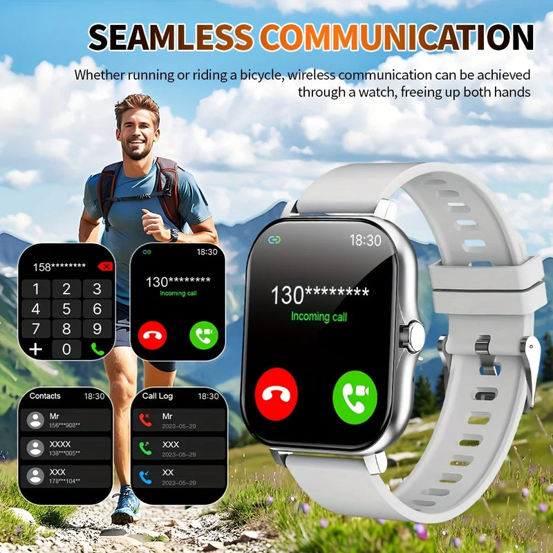 G.L Wear New Smartwatch 1.83-inch HD Display Bluetooth Calling Heart Rate Activity Tracking Smartwatch Men Women Holiday Gift