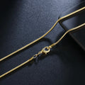 ALIZERO 18K Gold 2mm Snake Chain Necklaces 16/18/20/22/24/26/28/30 Inches Women Men Fashion Fine Jewelrys - Visuel 4 | SAMAG