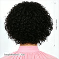 Stylish Short Curly Pixie Cut Headband Wigs 6 Inch 1B Natural Black Human Hair 150% Density Machine Crafted Breathable Lightweig
