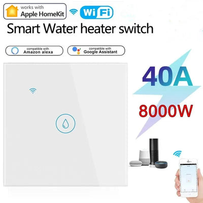 40A Homekit Water Heater Switch Smart Boiler WiFi Light | SAMAG