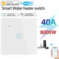 40A Homekit Water Heater Switch Smart Boiler Water Heater WiFi Light Switch Timer Panel Switch High Power Support Alexa Alice