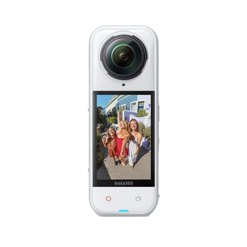 Insta360 X5 Action Camera Waterproof 8K 30fps Replaceable Lenses Triple AI Chip Superior Low Light 185 Mins Run Life