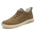 Men's Invisible Height Elevator Shoes Sneakers Lifting Shoes Taller Hidden Heel 7cm Trainers Cow Suede Hidden Heel Shoes