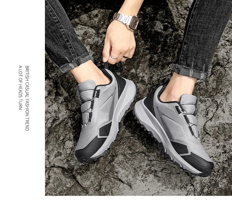 Men'S Outdoor Leisure Sports Shoes Four Season New Soft Sole Anti Slip Comfortable Running Shoes Fashionable Sports Men'S Shoes
