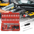 46PCS Car Repair Tool Kit Ratchet Torque Wrench Spanner Screwdriver Socket Set Combo Tools Kit Bicycle Auto Repairing Tool Mech