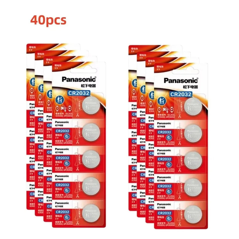 2-50pcs Original Panasonic CR2032 3V ECR2032 Lithium Battery CR 2032 For Control Watch Motherboard Scale Button Coin Cells