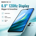 2026 new Redmi 15C 5G 8GB+256GB Smartphone, Dimensity 6300, 120Hz Display, 50MP AI Camera, 6000mAh Battery, 33W Turbo Charge