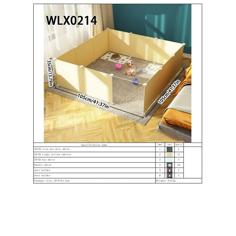 Small Pet Enclosure, Dog Maternity Isolation Pen, Indoor Small Pet Protective Fence, Diy-Assembled Dog House