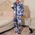 Long Sleeve Pajamas Women Woman Set Home Wear Big Size | SAMAG