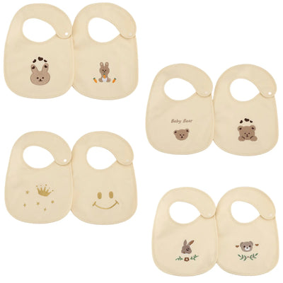 Korean Cartoon Newborn Baby Bibs Bear Rabbit Waterproof | SAMAG