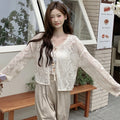Vinatge Lace Hollow Out Summer Cardigans for Women Up - View 4 | SAMAG