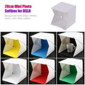 Portable LED Photo Studio Light Box Foldable Photography LED Photo Studio Tent USB Mini Light Box With 2/4/6 Color Backdrop