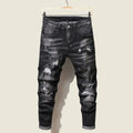 Fashion Men's Jeans Pants Stretch Blue Skinny For Casual | SAMAG