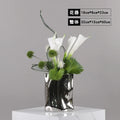 Elegant Artificial Flower Vase Set Home Office Decor Flower Arrangements Model Room Display