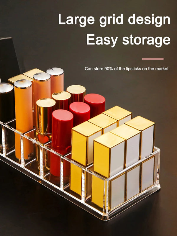 Cosmetic Storage Box Powder Storage Box Lipstick Rack Nail Polish Display Rack Cosmetic Powder Storage Rack 8 Cells