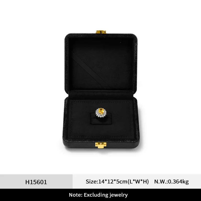 Orilv Leather Jewelry Box Set Box Light Luxury Ring Necklace Display Storage Boxs Jewelry Display Packaging Box Ladies' Gift Box