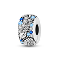 925 Sterling Silver Ocean Theme Charm Beads For Women Blue Wave Dolphin Seashell Compatible Summer Beach Vacation Jewelry