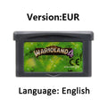 Mario GBA Games cards EUR USA Version GBA Game Cartridge 32 Bit Video Game Console Card Series Super  Wario Land4