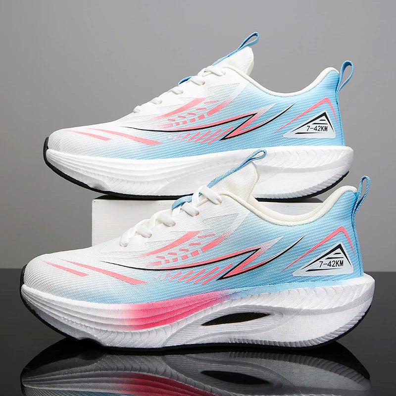 Running Shoes Speciality Marathon Men Sports Breathable Lightweight Carbon Board Women's Comfortable Athletic Nonskid Sneakers