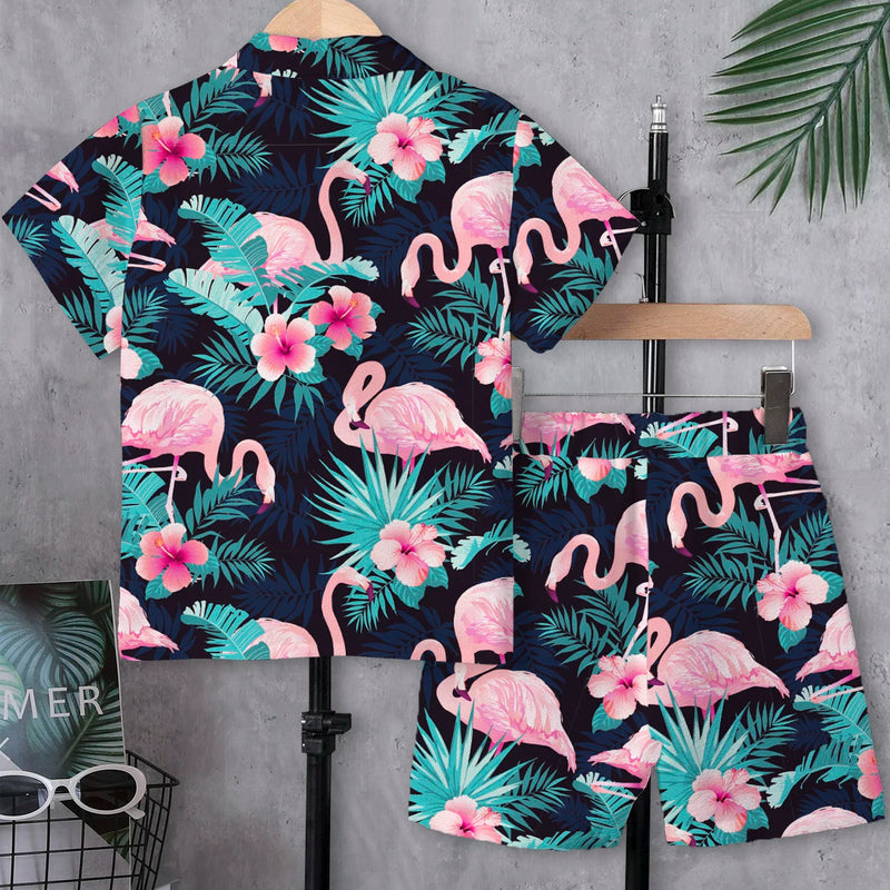 Tween Boys Hawaiian Vacation Style Short Sleeve Shirt - View 2 | SAMAG