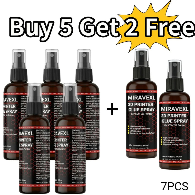 3D Printer Bed Adhesive Spray Strong Glue Anti-Warping Reduces Lift PLA ABS PETG TPU Filament Build Plate Printing Accessories