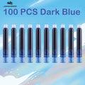 500/12 PCS JINHAO 12 Colors 3.4mm Non carbon Fountain Pen Ink Universal Sac Cartridges Refills School Office Supplies Stationery