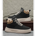 Men's shoes four seasons breathable soft-sole non-slip casual shoes fashion youth Joker flat shoes Thick sole sports board shoes