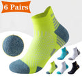 6 Pairs Marathon Running Socks Men Professional Sport | SAMAG