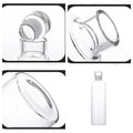 300-1000ML Glass Water Bottle Large Capacity Multi-function Creative Simple Milk Cup Portable Transparent Outdoor Sports Bottle