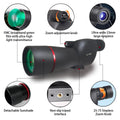 CAOX 25-75 High Power Zoom Telescope Spotting Scope Wide Field Monocular with Phone Adapter and Tripod for Bird Watching Camping