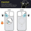 Transparent Magnetic Case For iPhone 15 14 13 Pro Max For Magsafe Clear Wireless Charging Phone Cases