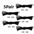 NEW Elastic Shoe Laces Sneakers Shoelace No Tie Shoelaces Metal Lock Lazy Laces for Kids and Adult One Size Fits All Shoe