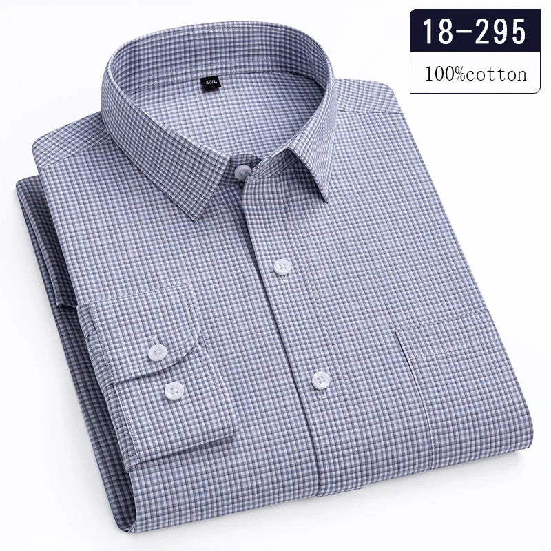New in Shirt High-Quality 100% Cotton Long-Sleeve for Men | SAMAG