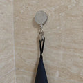 Automatic Retractable Towel rack, no punching self-adhesive wall hanging towel holder, automatic rebound with strong clip