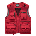 Men's Fishing Vest Breathable Multi Pocket Outdoor Mountaineering Cycling Camping Travel Photography Men's Sports Vest