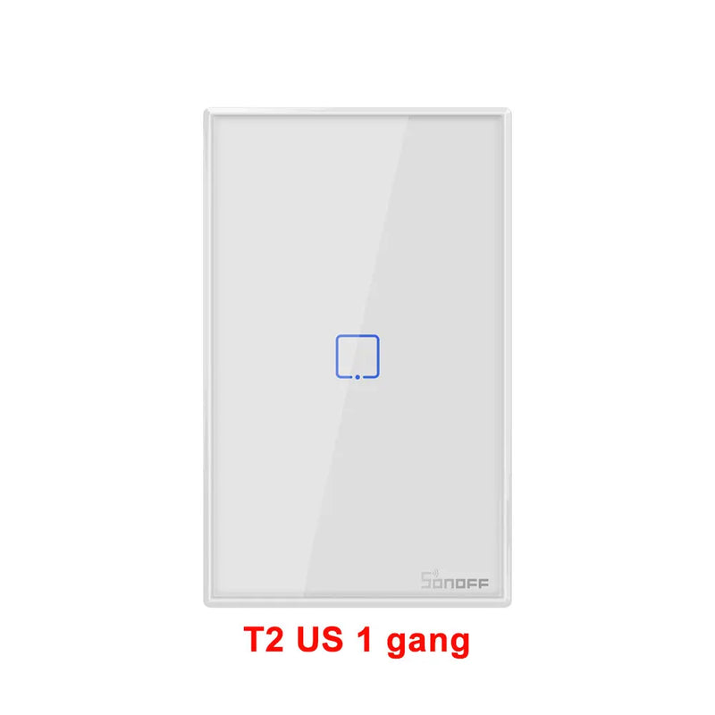 SONOFF T2 EU/US Wall Smart Switch 433Mhz RF Remote Control Wi-Fi Touch Smart Scene via eWeLink APP Works With Alexa Google Home