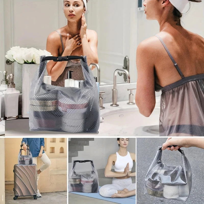 Waterproof Storage Bag, Fitness Clothing, Swimming Bathroom, Large Capacity Drawstring, Men's And Women's Outdoor Toiletries Bag