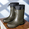 36-47 Size Wear-resistant Thick-soled Rain Boots Men's Outdoor Fishing Shoes Work Boots Non-slip Waterproof Men's Rubber Shoes