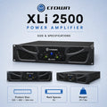 XLi 2500 Power Amplifier Professional Audio DJ Equipment Line Array Speakers Subwoofer Speakers Stage Wedding KTV Home Use