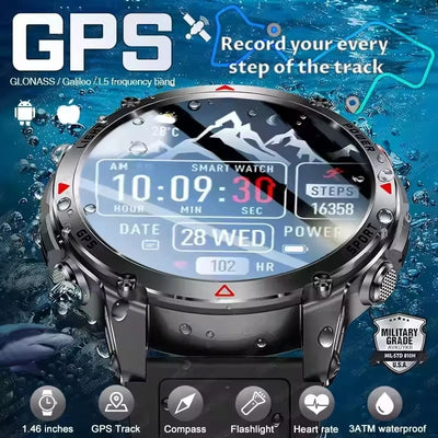 HT37 T-Rex 3 Pro Military GPS Smart Watch Waterproof | SAMAG